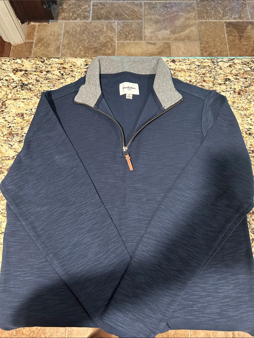 Men's Quarter-Zip Sweater Pullover - Navy